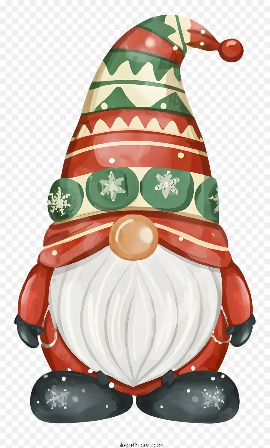 decorazioni di natale - Gnome allegro che indossa rosso e verde festivo