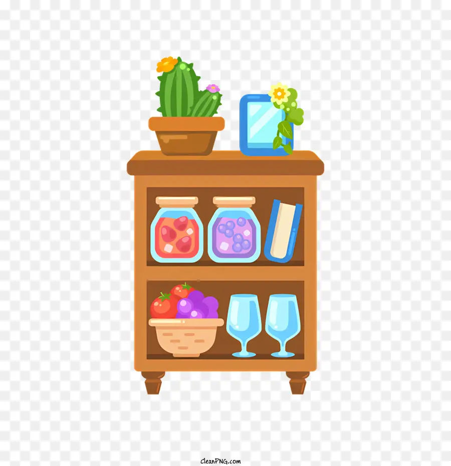 Organizzazione del ripiano dell'arredamento delle piante Cactus decorazioni interni in un vaso da tavolo con fiori - Scaffale con piante, occhiali e fiori, sfondo nero