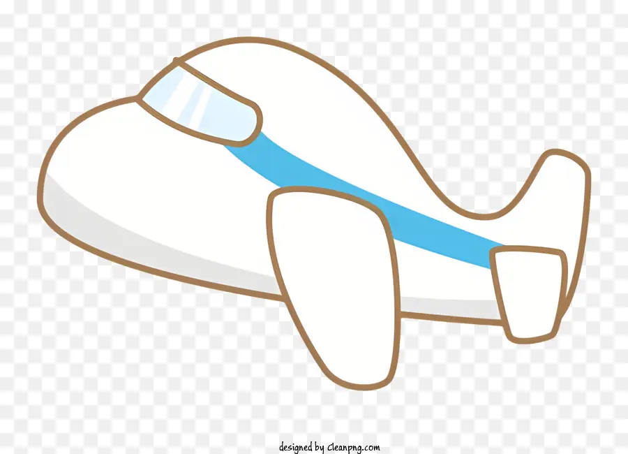 cartoon aereo - Airplane modello giocattolo piccolo che vola in cielo