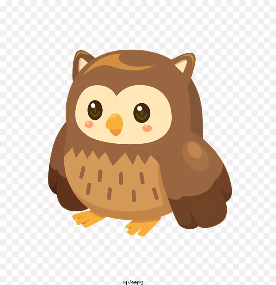Owl Owl Owl Owl Round Eyes Big Eyes Long Tail - Gufo marrone con grandi occhi che indossano scarpe