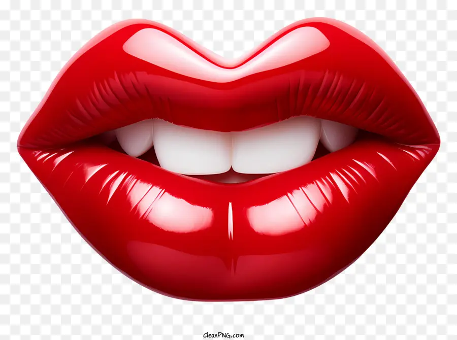 Valentinstag - Schwarz -Weiß -Bild der Lippen der Frau lecken