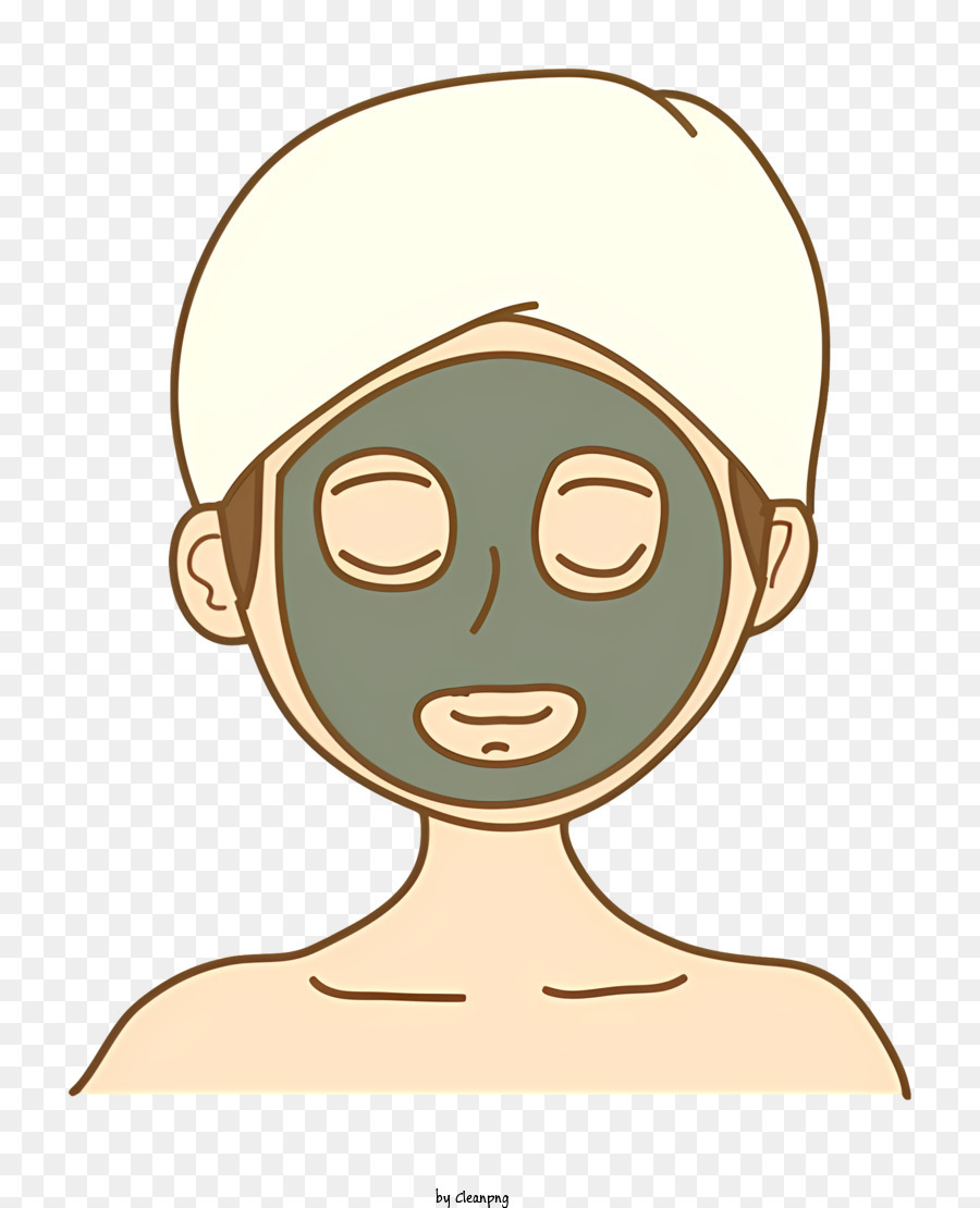 Maschera per il viso da cartone animato Maschera nera e verde Maschera asiatica Maschera nera - Persona di origine asiatica che indossa una maschera nera/verde, abita