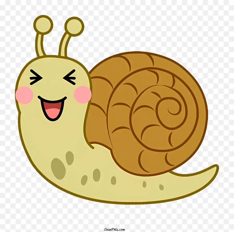 cartoon cartoon slug smiling slug brown slug tan colored slug