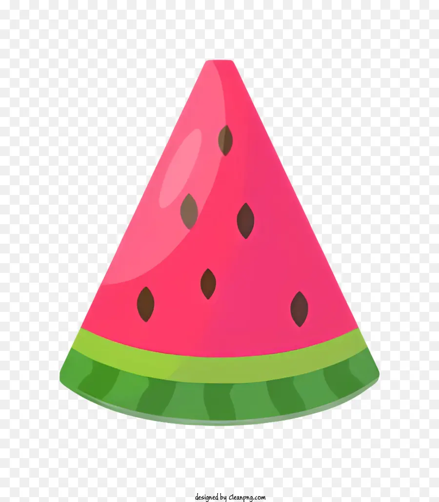 Wassermelone - Das 3D -Bild von Erdbeer mit Laub gemacht