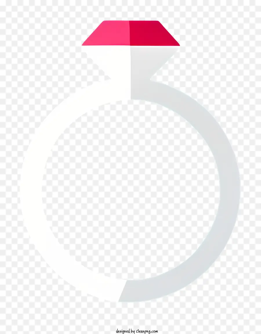 Cartoon weiße Edelsteinring herzförmiger Ring-Silberband Ring Pink Edelstein - Weißer Edelsteinherzring auf Silberband
