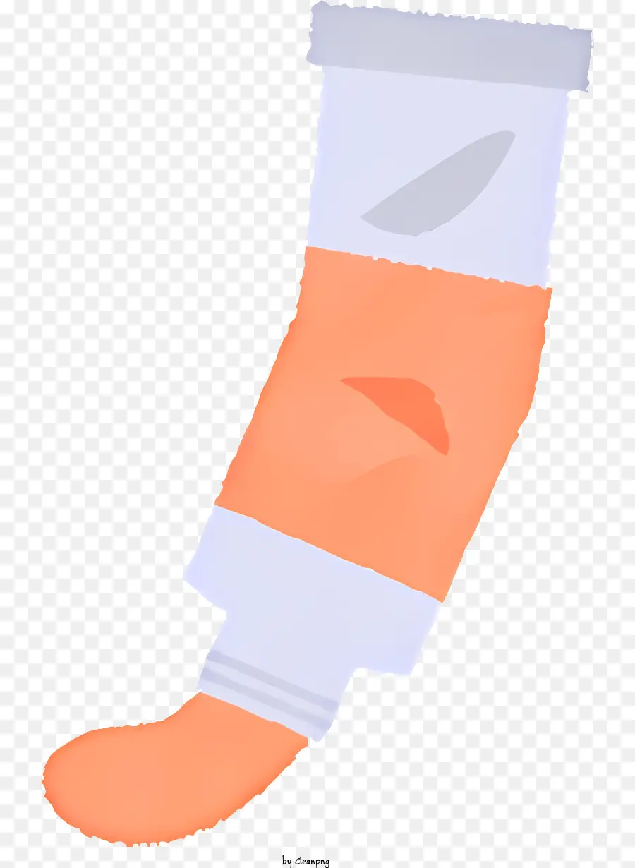 weißen hintergrund - Farbenfrohe Socke mit Loch im Zehenbereich