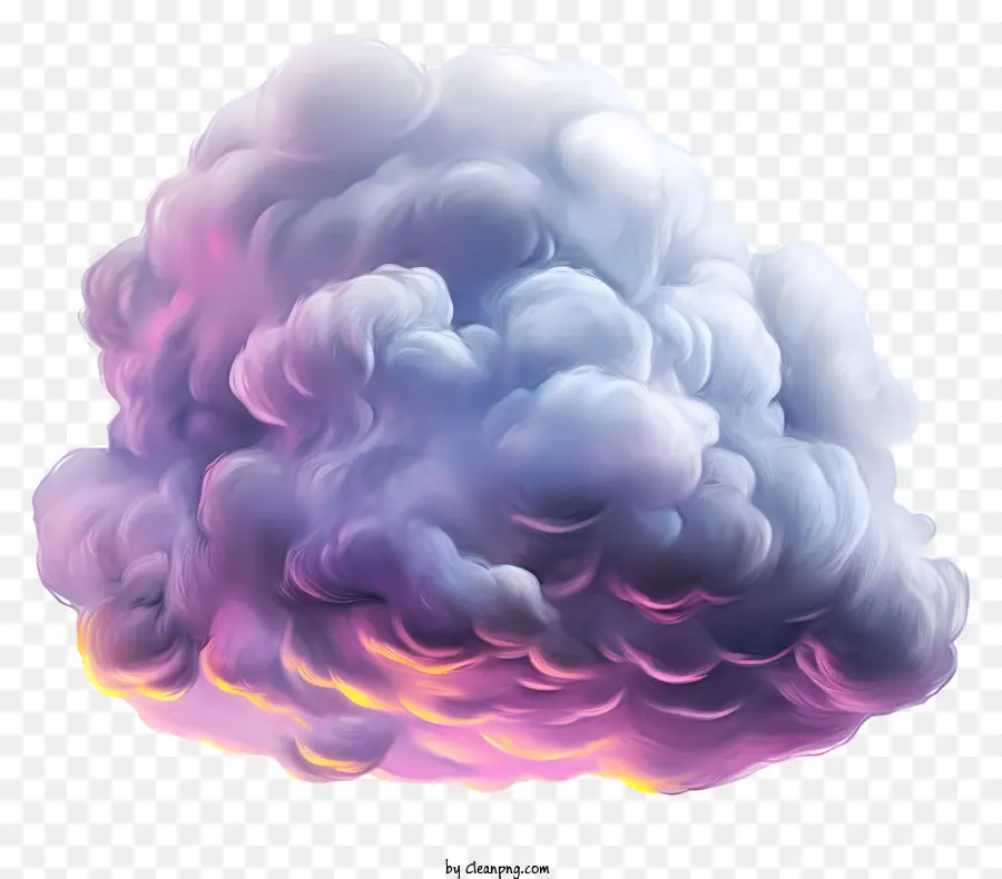 nuvola pastello nuvola chiara viola posa pusca nuvola - Nuvola gonfia con tonalità viola e rosa