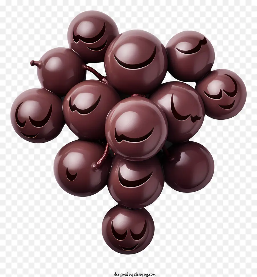 Cioccolato Coperto qualsiasi giorno cioccolato Frutta a forma di cuore Emozione di frutta Frutta 3D Modello di frutta 3D - Modello 3D dettagliato e realistico di frutta al cioccolato a forma di cuore