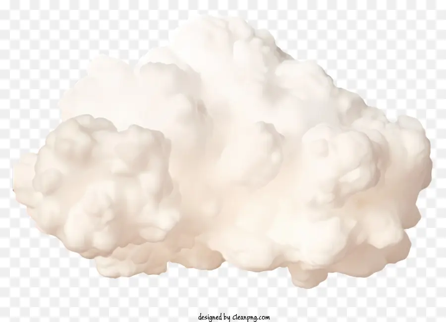 realistic 3d cloud cloud formation black background fluffy clouds white clouds