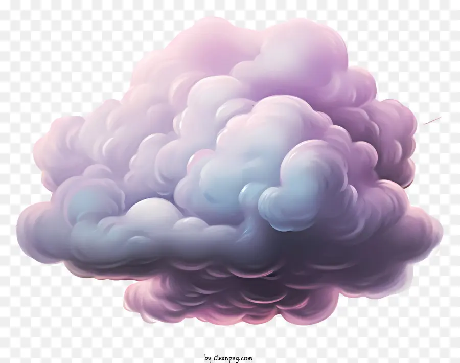 Pastellwolkenwolkenbildung Sky Farben Cloud -Typen Cloud Formen - Einfacher Himmel mit lila und blauer Wolke