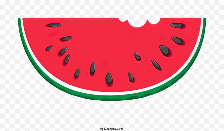 Wassermelone - Realistisches Bild von reifen Wassermelonenscheiben mit Samen