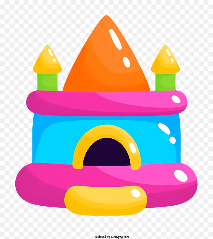 Bounce House Playground Toy Castle Playset Cấu trúc đa màu và mái nhà - Đồ chơi sân chơi nhựa đầy màu sắc với cấu trúc lâu đài