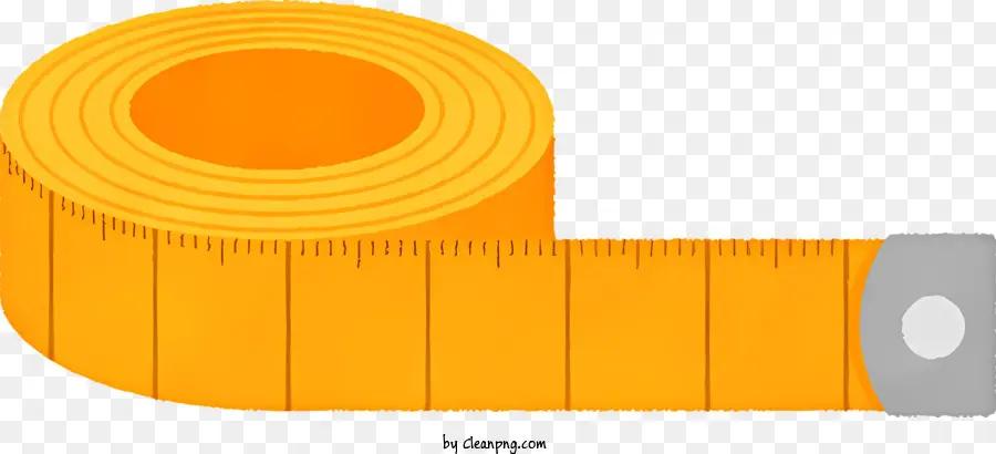 misura di nastro - Rappresentazione realistica della misurazione del rullo del nastro con nastro