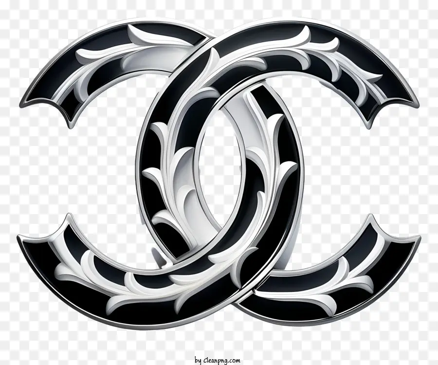 chanel logo - Logo đen và trắng có sự đan xen của C