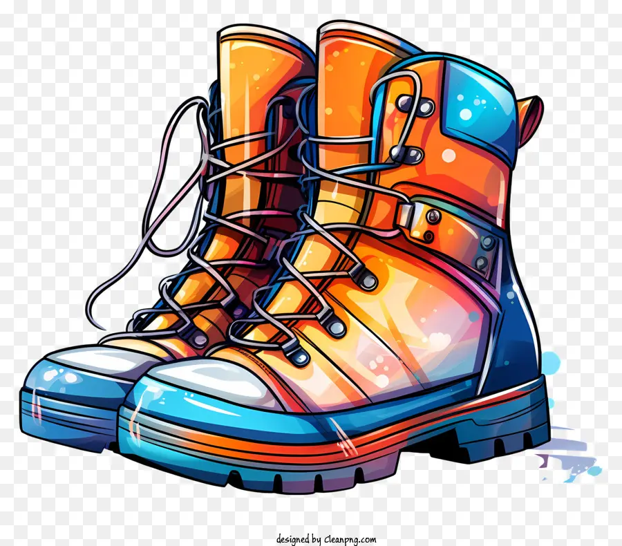 winter boots waterproof boots colorful boots water spots metal sole