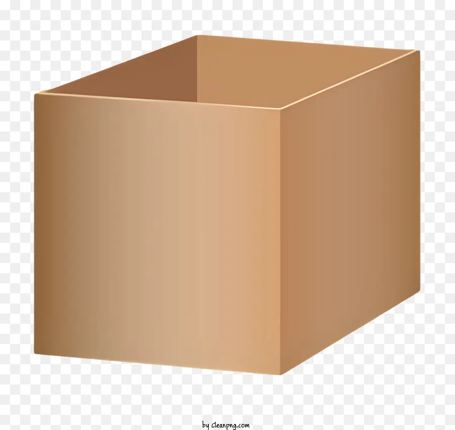 Box Brown Karton Box leerer Box Schwarzer Hintergrund einfach Box - Leere braune Box auf schwarzem Hintergrund, nicht identifiziert