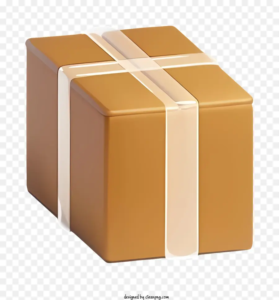 Box Goldpaket transparentes Verpackung von schwarzem Hintergrund Geschenkverpackung - Gold verpacktes Paket mit transparenter Plastikfolie