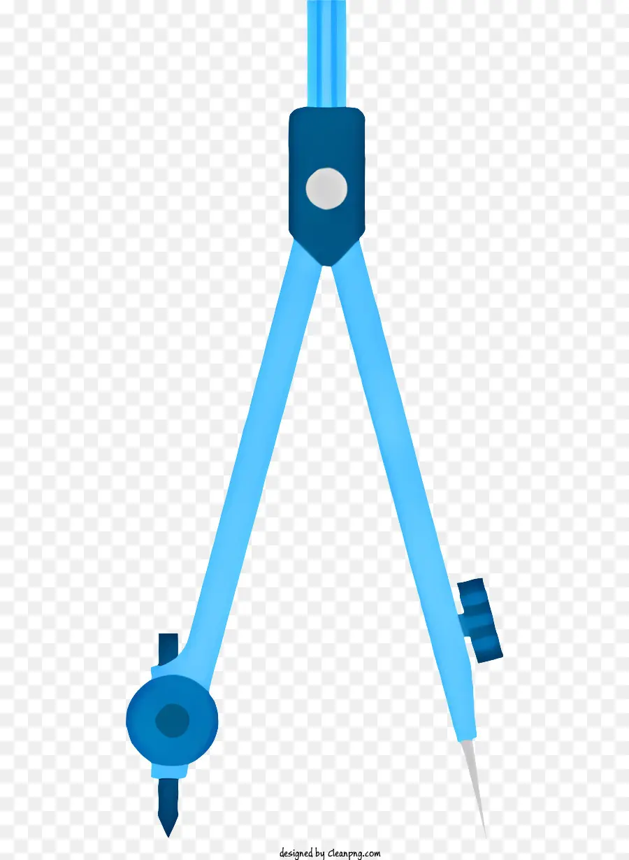Bộ ba chân máy ba chân ba chân ba chân màu xanh ba chân hoạt hình - Chân máy màu xanh với chân kim loại, cột trong suốt, không được sử dụng