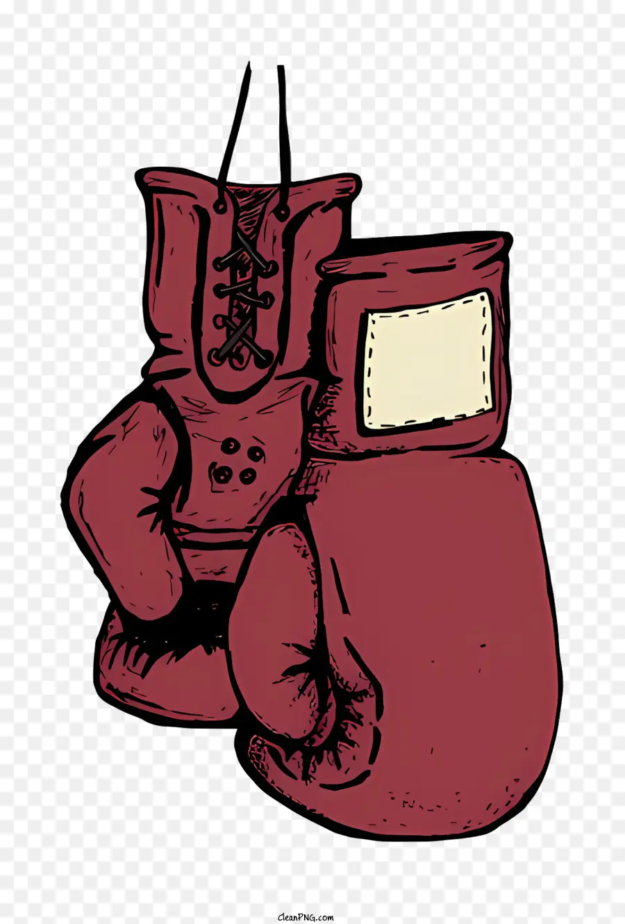 Boxhandschuhe - Rote Boxhandschuhe auf schwarzem Hintergrund, sauber und einfach