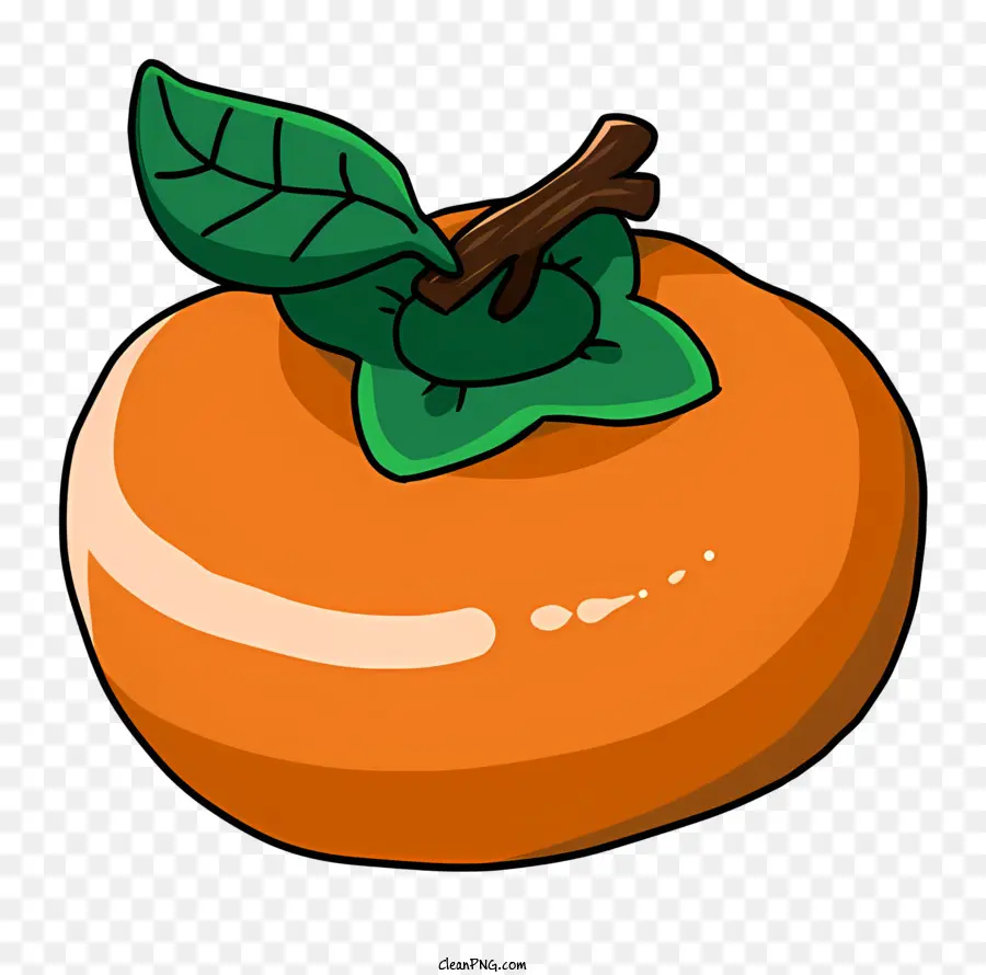 grünes Blatt - Hochauflösendes Bild einer einfachen Orange für verschiedene Verwendungen