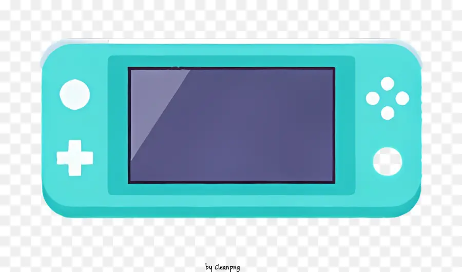 Controllo da gioco del gioco di gioco con console blu console portatile console di cartoni animati - Console di gioco portatile con elegante design e schermo blu