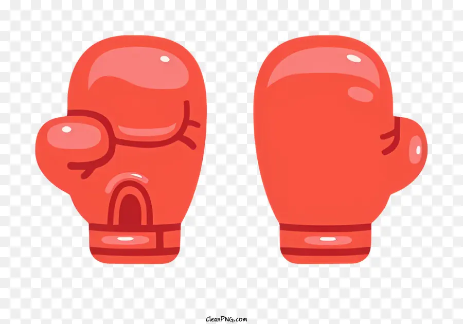 guantoni da boxe - Semplici guanti di boxe in pelle con cinturino da polso