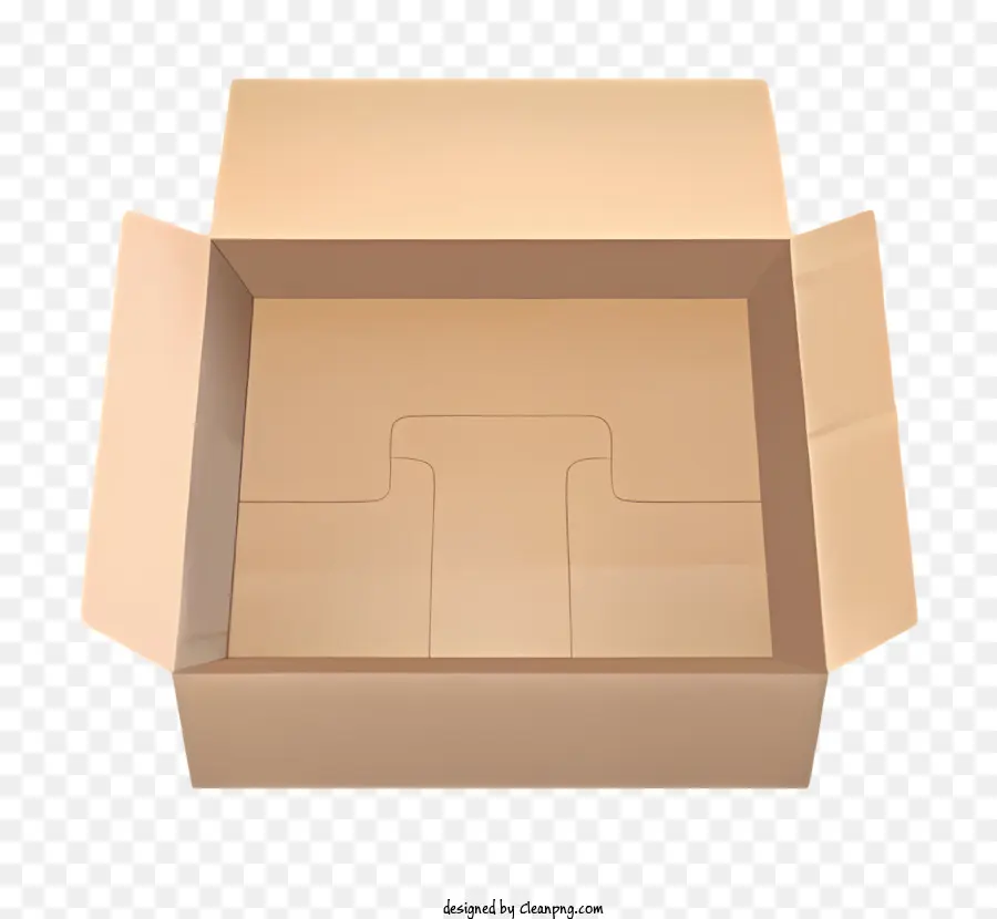 scatola di cartone - Scatola di cartone marrone vuota e marrone con manico