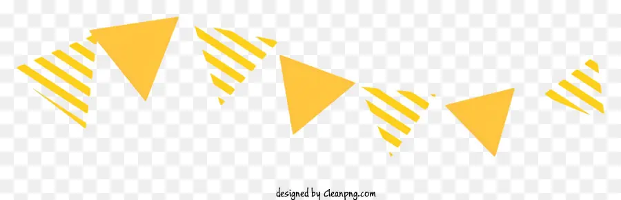 Cờ hoạt hình màu vàng sọc nền màu đen hình dạng hình chữ nhật mỏng hình chữ nhật - Vẫy cờ sọc vàng với sọc trắng di chuyển