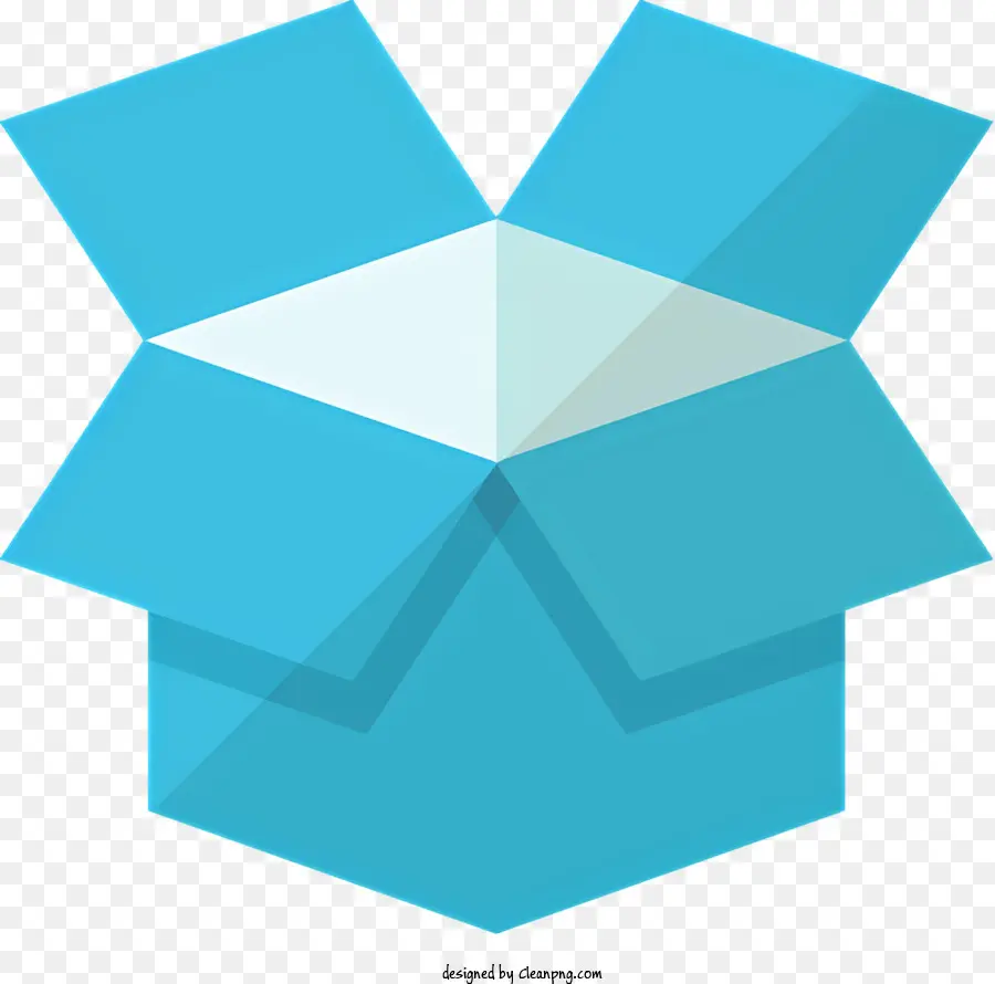 Icon Blue Box White Paper Hellgrau Line Box mit Papier - Blaue Box mit weißem Papier, graue Linie. 
Einfaches Bild zeigt Tiefe