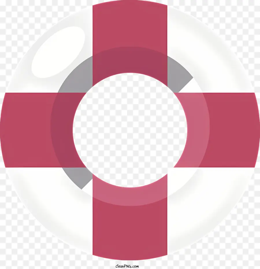 Runder Rahmen - Bild: Rundes Objekt mit rosa/weiß kariertem Muster