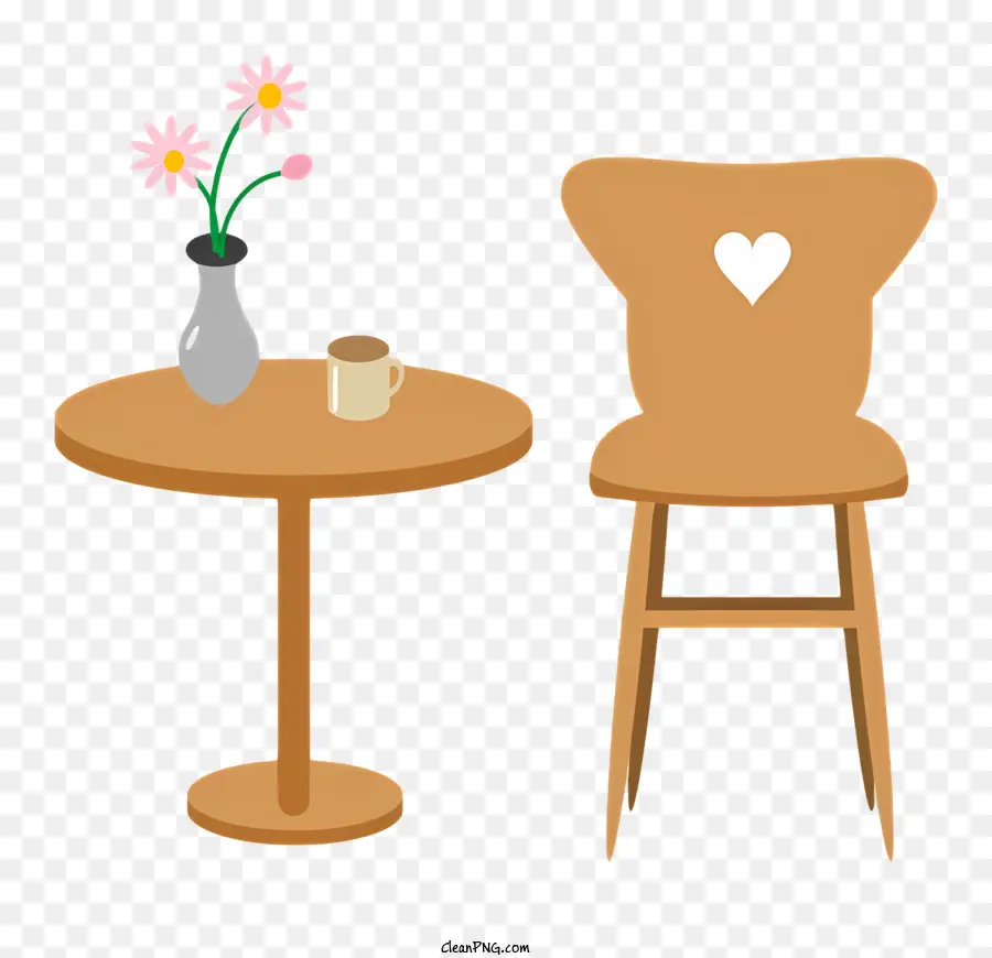 tazza di caffè - Tavolo con due sedie, imbottiti e in legno, stanza scarsamente illuminata con finestra e pianta. 
Mobili in stile moderno con finitura scura e colori tenui