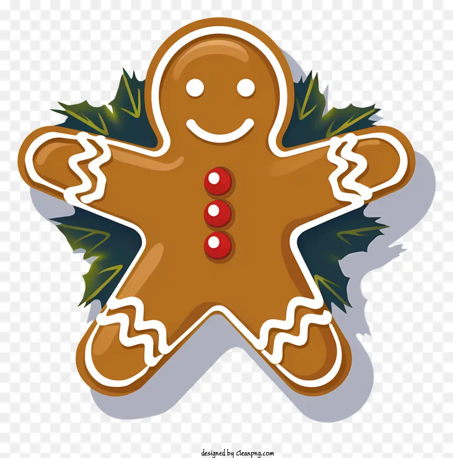 Weihnachten Lebkuchen Mann - Weihnachtsgingerbread Mann auf heißem Kakaopecher