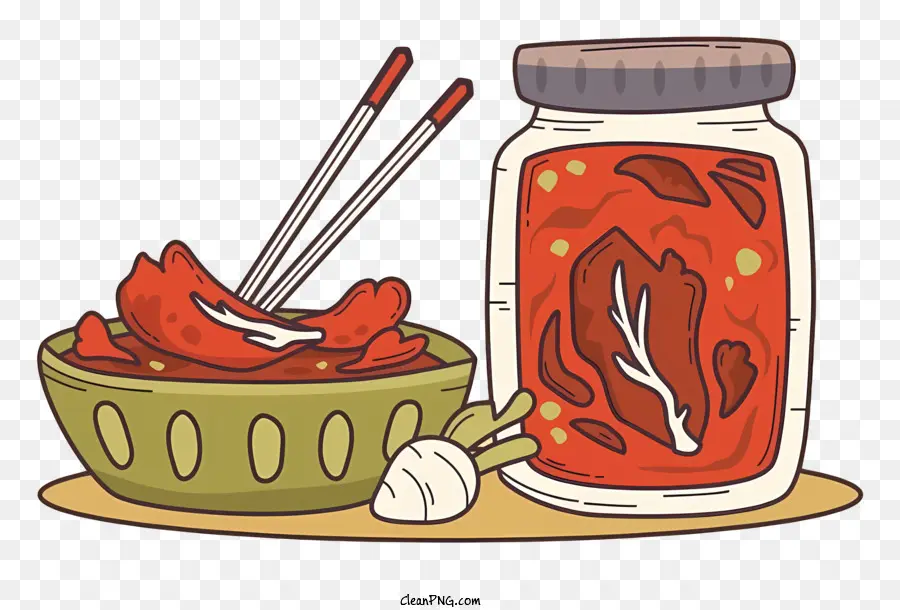 Thai thức ăn ngâm ớt ớt cay - Lọ thủy tinh với ớt ngâm và thìa