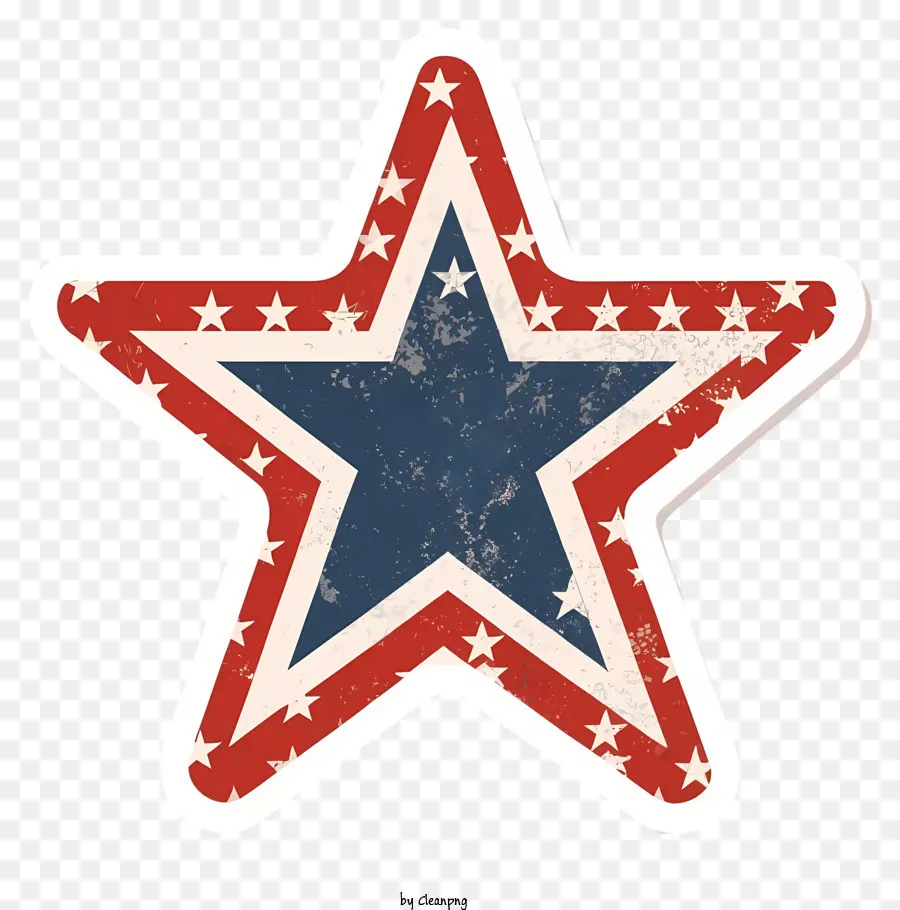 amerikanische Flagge - Patriotisches Sterndesign auf schwarzem Hintergrund zeigt den amerikanischen Geist an