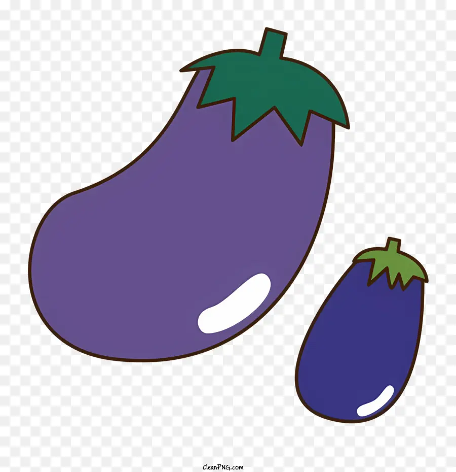 icon purple eggplant green stem and leaves organic eggplant ripe eggplant
