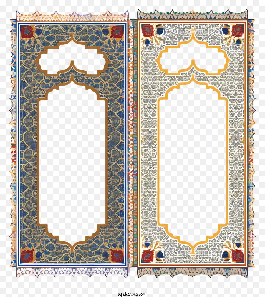 arte islamica - Porta intricata e colorata con influenza dell'arte islamica