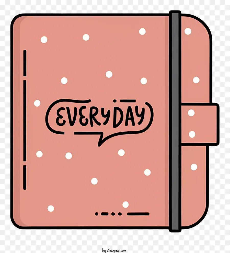 sfondo bianco - Notebook rosa con citazione 
