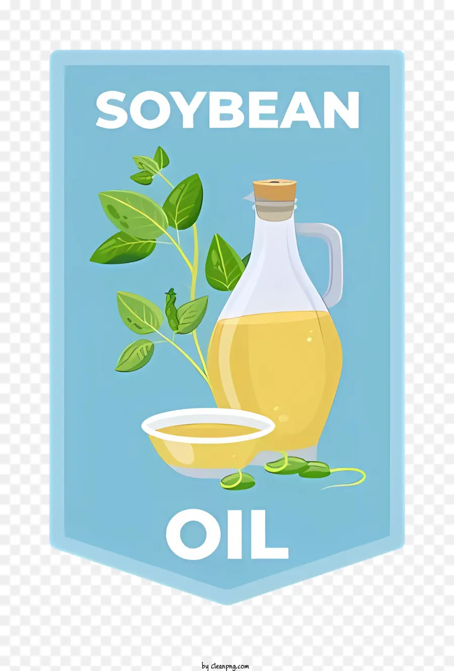bean day blue background glass container soybean oil green beans