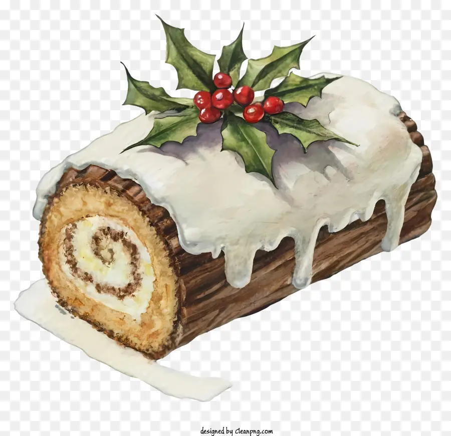 bánh giáng sinh - Bánh Giáng sinh với kem đỏ và trắng