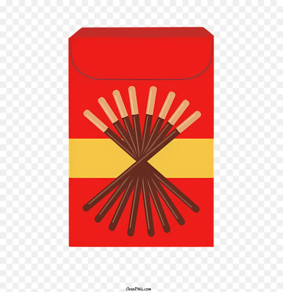 Icon Red Envelope Yellow Streifen Schwarz -Weiß -Design Schwarzer Hintergrund - Rote Umschlag mit gelbem Streifen, schwarzes Design, Versiegelung mit Goldsymbol
