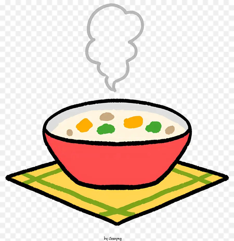 icona zuppa ciotola di zuppa di carne e zuppa di verdure zuppa piena di vapore - Ciotola piena di carne di carne e zuppa di verdure