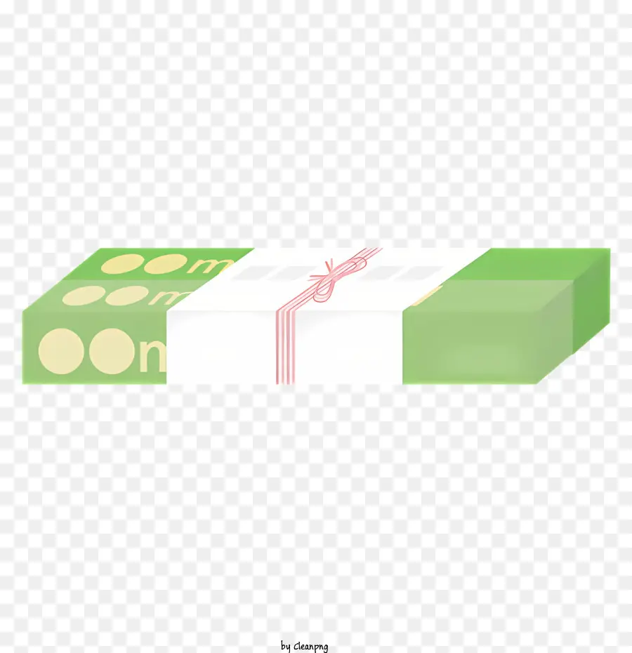 Icon kleine quadratische Kiste grünes Kunststoff -Kunststoff -Klebebanddeckel - Grüne Plastikbox mit Bürokratie, Scharnierdeckel