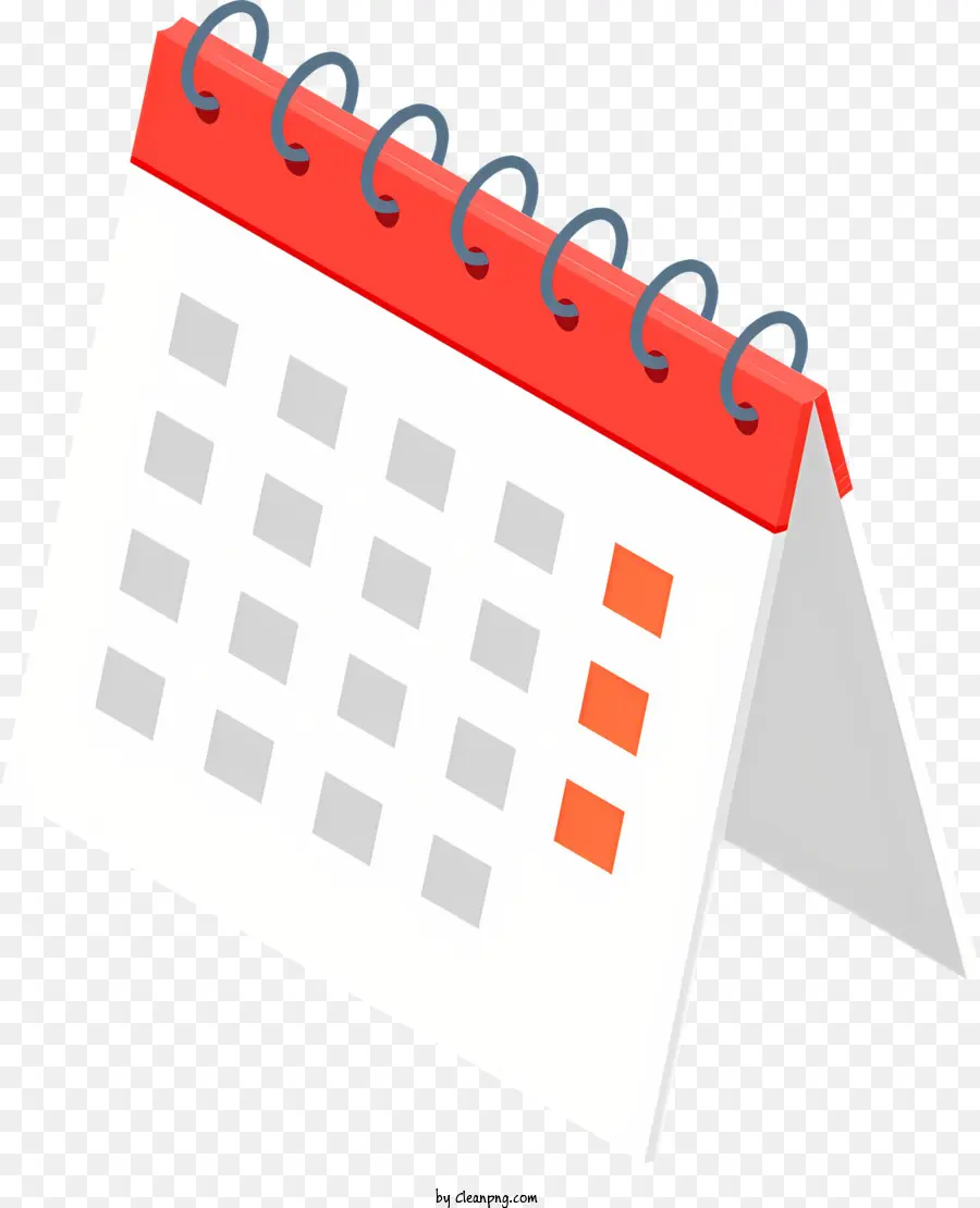 Roter Kreis - Bild: Realistischer Kalender mit deutlichem Datum und Uhrzeit