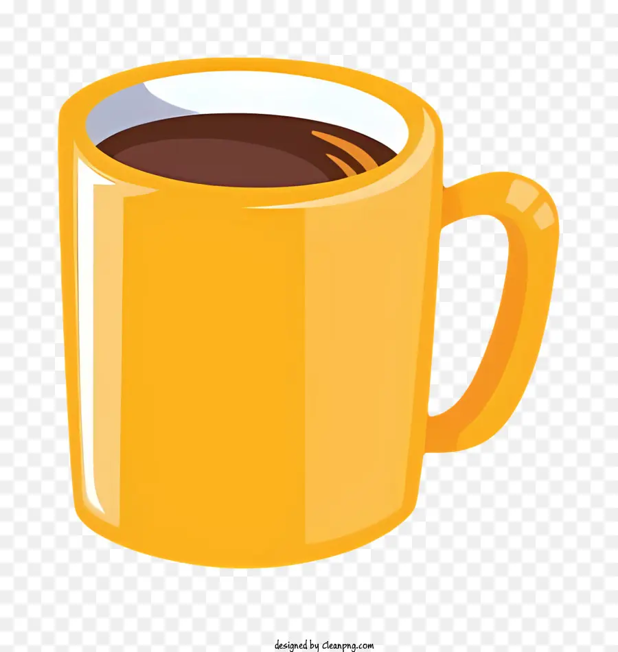 heißen Kaffee - Goldene Tasse sprudelnden heißen schwarzen Kaffee
