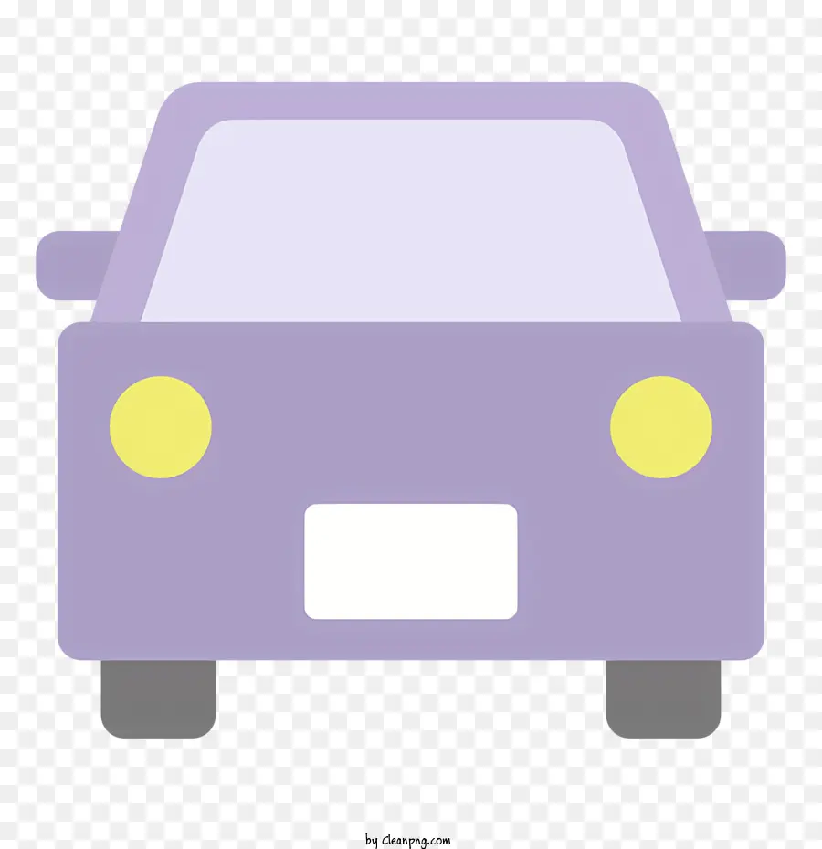 Cartoon Purple Auto weiße Räder Auto mit weißen Rädern lila Fahrzeug - Lila Auto mit weißen Rädern, keine weiteren Details