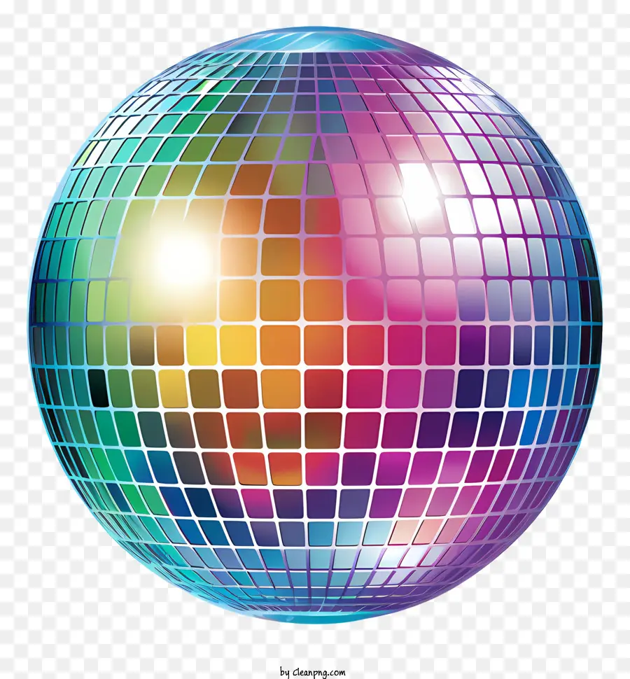Neues Jahr - Regenbogen -Disco -Ball, kleines dekoratives Glasobjekt