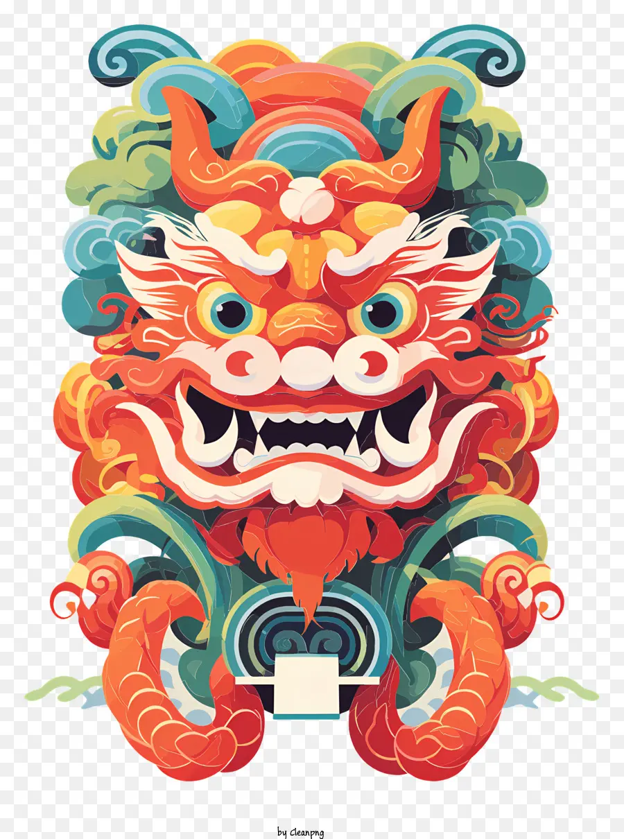 Icon Dragon Head Design Dragon Artwork Dragon Illustration offener Mund Drache - Schlafender Drache mit offenem Mund und geschlossenen Augen