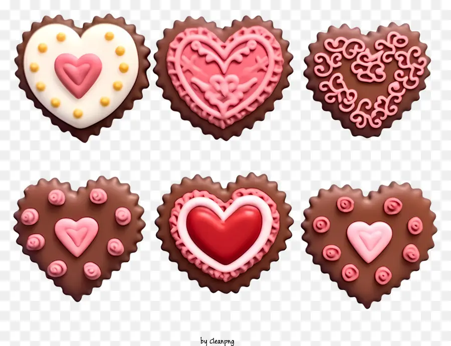 Valentinstag - Handgefertigte hochwertige Schokoladenherzen in verschiedenen Größen