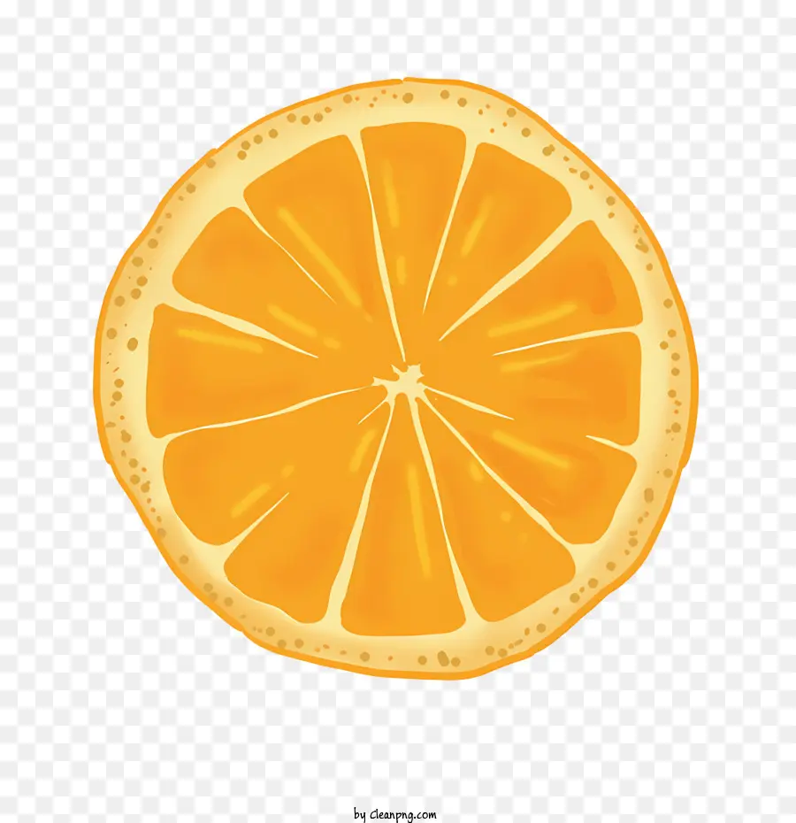 sfondo bianco - Arancione a fette, una metà rimossa, su sfondo bianco