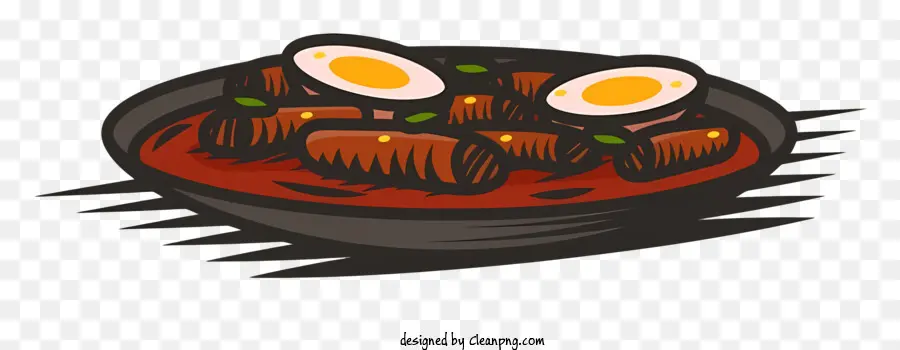 Corea cibo piccante alimentazione al curry curry croccante uovo piccante curry - Ciotola al curry piccante con uovo croccante cotto